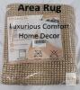 HOMEK Kitchen Rug Set, Non-Slip, 2-Piece, 60"x17" Runner + 30"x17" Mat, Machine Washable, Tan - 2