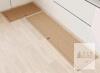 HOMEK Kitchen Rug Set, Non-Slip, 2-Piece, 60"x17" Runner + 30"x17" Mat, Machine Washable, Tan - 3
