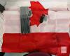 Flags Unlimited 6 ft. Spinning Flagpole Kit with Canadian Flag, White Aluminum Pole