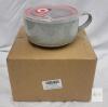 New NUTRIUPS 30oz Ceramic Stoneware Soup mugs with Hanlde, 900 ML White French Onion Soup Bowls with Lid