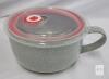 New NUTRIUPS 30oz Ceramic Stoneware Soup mugs with Hanlde, 900 ML White French Onion Soup Bowls with Lid - 2