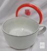 New NUTRIUPS 30oz Ceramic Stoneware Soup mugs with Hanlde, 900 ML White French Onion Soup Bowls with Lid - 3