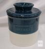 New NUTRIUPS Ceramic Butter Crock, Butter Dish with Lid for Countertop with Water Line
