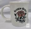 NEW HJOCMLE 30oz Ceramic Coffee Mugs Set of 2 &ndash; Skull Rose & Tribal Wolf Art &ndash; - 2