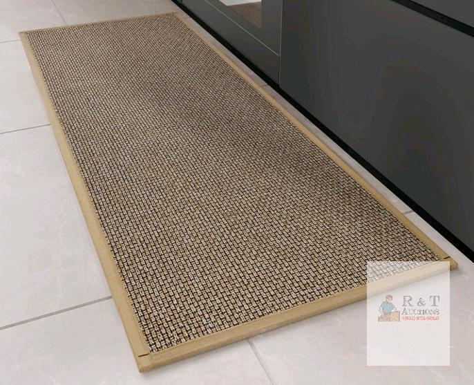 New - Hargiis Kitchen Rug, Rubber Non Slip Kitchen Rugs Washable, Absorbent Runner Mat for Floor, Machine Washable , Coffee , 47" &times; 17.3"