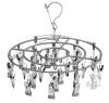 New - Drying Rack Clothing with 24 Clips