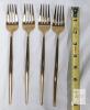 new 16-Piece Modern Gold Stainless Steel Flatware Set &ndash; Mirror Finish, 4 Place Settings, Minimalist Design - 5