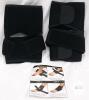 Kecartu 2 Pack Adjustable Ankle Brace, Elastic OK Fabric, Black, Velcro, Fits Most,