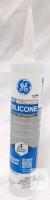 GE 100% All Purpose Silicone Window & Door Sealant, Clear, 10.1 fl oz, Waterproof, Not Paintable