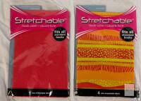 Promarx Stretchable Book Covers, Fits Up to 8" x 10" Books, Assorted Colors