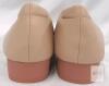 new Indxsious WSD791 Women's Beige Pointed Toe Loafers, Slip-On, Size EU 43, Block Heel, New - 3