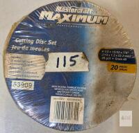 Mastercraft Maximum 20-Piece Cutting Disc Set, 4-1/2" x 5/32" x 7/8", 46 Grit, Metal & Stone, 10+10