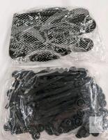 120pc Nylon Cable Tie Kit w/ Self-Locking Heavy Duty Zip Ties & Gloves,