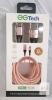 EGTech EGC11RG-4M 12FT Extra Long Braided Micro USB Charging Cable, USB-A to Micro USB, 2.1A