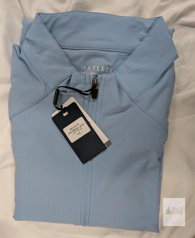 Maelregen MGJK018 Men's 3XL Light Blue Performance Softshell Jacket with Thermal Lining