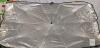Folding Umbrella Car Windshield Sun Shade, Silver Reflective, 53"x31", Universal Fit - 3