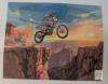 Motocross Canyon Jump Paint by Numbers Kit &ndash; 16"x20" Canvas, 24 Colors, Includes Reference Image - 2