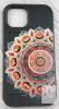 MUQR Slim Drop Proof Mandala Pattern Phone Case for iPhone 14, Matte Finish, Model X004RUALI1