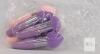 6-Piece Makeup Sponge Applicator Pen Set &ndash; Purple & Pink