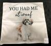 Shih Tzu Decorative Pillow Covers, 18x18 in, Set of 2, Polyester, Inspirational Quotes - 3