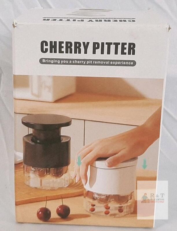 QUIKELSH Multi-Cherry Pitter with Base Container, 6-Cherry Capacity