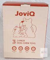 JoviQ 3-Pack Dog Chew Toys, Above 20 lbs, Pine Wood & Polypropylene, Durable,