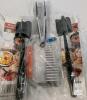 4-Piece Kitchen Utensil Set: Meat Choppers, Tongs, Crinkle Cutter, BPA-Free, Heat Resistant