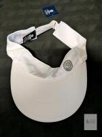 Outdoor Essentials Sports Visor Hat, White, Adjustable, 100% Polyester, Unisex