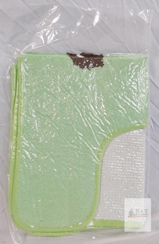 NIGON WS1 24"x20" U-Shaped Toilet Rug, Light Green Frog, Non-Slip Backing,