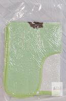 NIGON WS1 24"x20" U-Shaped Toilet Rug, Light Green Frog, Non-Slip Backing,