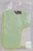 NIGON WS1 24"x20" U-Shaped Toilet Rug, Light Green Frog, Non-Slip Backing,