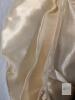 Satin Fabric, Champagne Color, Glossy Finish, Overlocked Edges