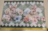 Easter Bunny & Floral Pastel Doormat, 31.5" x 20" Spring Accent Rug, Textile Backing - 2
