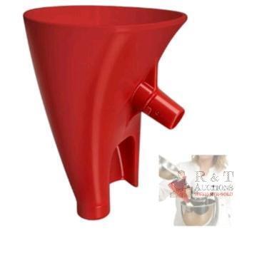 New Flour Funnel for KitchenAid Mixer 5 Qt &ndash; Anti-Splash Attachment for Tilt-Head Stand Mixer 4.5 & 5 Quart (KSM150), No-Mess Baking Tool for Adding Flour & Powdered Sugar (Red)<br/>