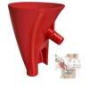 New Flour Funnel for KitchenAid Mixer 5 Qt &ndash; Anti-Splash Attachment for Tilt-Head Stand Mixer 4.5 & 5 Quart (KSM150), No-Mess Baking Tool for Adding Flour & Powdered Sugar (Red)<br/>