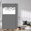 New WochiTV Magnetic Thermal Insulated Door Curtain Fits Door Size 92x209 Durable Waterproof Cloth, Polyester Fiber Filling, Weatherproof, Windproof, Reduce Noise, Visible Panels, Side Opening, Gray