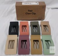 Ehaler Large Matte No-Slip Hair Claw Clips, 8-Pack, Assorted Colors