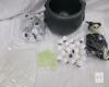 new Halloween Decoration Set &ndash; Cauldron, Skeleton, Eyeball Lights, Spiders & More (Multi-piece Kit)