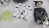new Halloween Decoration Set &ndash; Cauldron, Skeleton, Eyeball Lights, Spiders & More (Multi-piece Kit) - 3