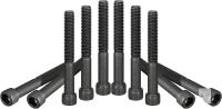 New DTGN 3/8-16x3 Socket Head Cap Screws Bolts, 10Pcs 12.9 Grade Alloy Steel, Machine Hex Socket Screw, Hex Drive, Black Oxide Finish, UNC Coarse Thread Partially Threaded