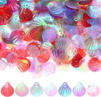 New 1200-Pack Seashell Sequins, 100g Shell Shape Loose Sequins with 2 Holes for DIY Craft/Sewing/Applique/Earrings/Clothing, Sea Shell Flakes [Multicolor]