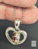 Vintage Avon Heart Necklace Rhinestone Spinner 16-19&rdquo; (w/ Extender), Yin Yang Dangle Earrings, Tiny 0.75" Locket, 2 Pairs Non-Magnetic Pierced Earrings : Faux Moonstone Drop Earrings & Knot Earrings - 3