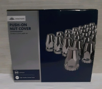 New, 60 United Pacific Push On Nut Covers. 33 mm x 2.75 "