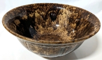 Vintage Large Rockingham Bennington Stoneware Basin / Bowl.