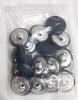 MISC NEW LOT 13-Piece Set Navy Blue 44L (1.1in) Leather Covered Buttons for Coats & Crafts - 2