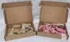 Plutus Pet Cotton Hemp Step-In Dog Harness XS Khaki & S Hot Pink, Adjustable, Metal D-Ring, New in Box