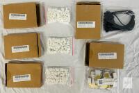 Assorted Lot: Silicone Cable Ties, Rubber Band Rings, 144 Mosaic Squares, Multiple Packs