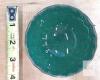 Green Ceramic Matcha Bowl (Chawan) with Crackle Glaze, 4.23" Diameter, - 2