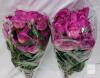 New 8-Pack 12" Rose Red Artificial Rose Bouquet Fake Silk Roses Flower Bunches - 2