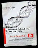 New 5-Pack Dermarssance Highprime Bubble-Shot Deeptox Mask - Face 0&sup2; Bubble Mask Korean Skincare 25ml Each, exp 2028